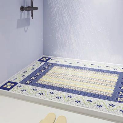 China 45CM*74CM Anti Slip PVC Floor Mat Barefoot 10MM Soft Bath Mat For Inside Bath for sale