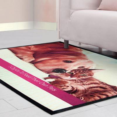 China 1.8MM Promotion Gifts Polyester Custom Logo Mats 400x600MM for sale