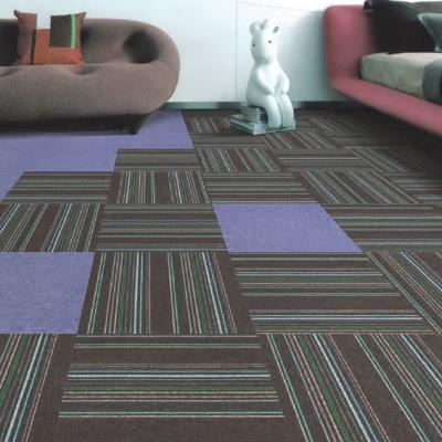 China Nylon Surface PVC Backing Modular Carpet Tiles 4.5mm Thickness for sale