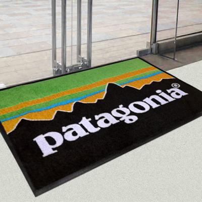China SGS Nylon Printed Slip Resistant Mats NBR Backing Personalized Entrance Mat for sale