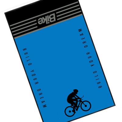 China Tpr Pvc Bike Trainer Mats Indoor Motorcycle Logo Rug With 1.5mm Backing for sale