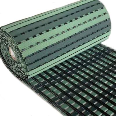 China Open Grid Drainage Non Slip PVC Flooring Rolls 8mm For Swimming Pools for sale