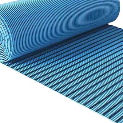 China Vinyl Anti Slip PVC Floor Mat 9M Tubular Rubber Anti Fatigue Mats for sale
