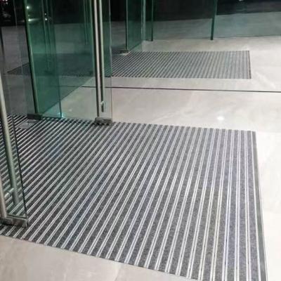 China Aluminum Extrusion Outdoor Entrance Mats 11MM Depth Carpet Insert for sale