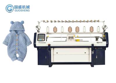 China Baby Clothes Double System Flat Bed Knitting Machine With Comb Multi Gauge for sale