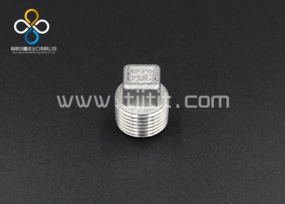 China 304 or 316 stainless steel pipe fittings/Square Plug with top quatily for sale