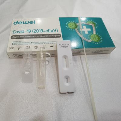 China Ein des Schritt-Antigen-POCT schneller AG-Test Kit Self Test Home Use Thailändisch-FDA Test-Kit Covid-19 zu verkaufen