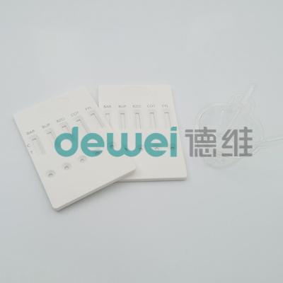 中国 多薬剤1のステップ乱用の尿の薬剤の急速なテスト キットのすくいカード 販売のため