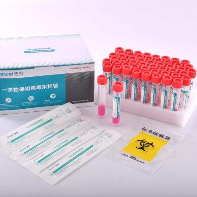 China Preservación nasal reunida Kit Virus Transport Medium de la esponja de la esponja VTM MTM en venta