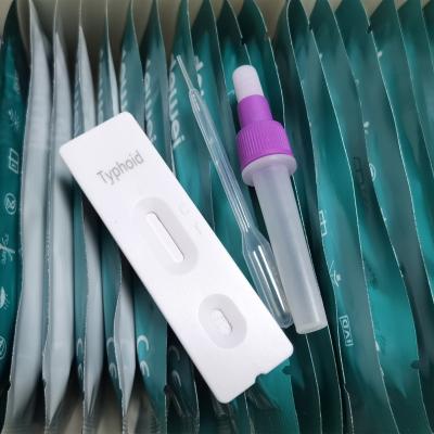China 15mins Typhoid Rapid Test Kit Feces Serum Plasma Sample Salmonella Typhi Antigen Test for sale
