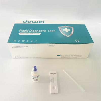 China Whole Blood HIV 1/2 And Syphilis TP Rapid Test Kit HIV 1/2 Rapid Test Kit for sale