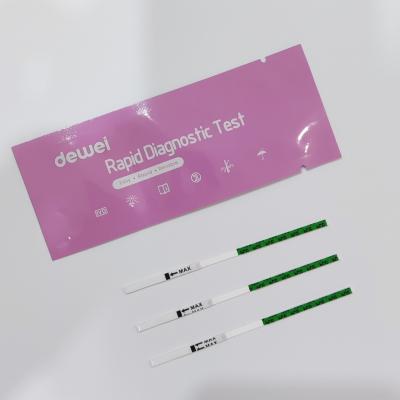 Chine CE Kit de test rapide de l' urine LH Femmes à domicile HCG Grossesse Test rapide Dipstick à vendre