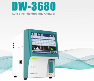 China DW-3680 3 Part Auto CBC Hematology Analyzer 21 Parameters 2 Reagent for sale