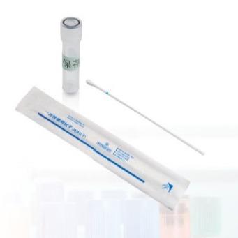 China Tubos profesionales de la colección de la preservación de la DNA para los especímenes de la saliva con la esponja en venta