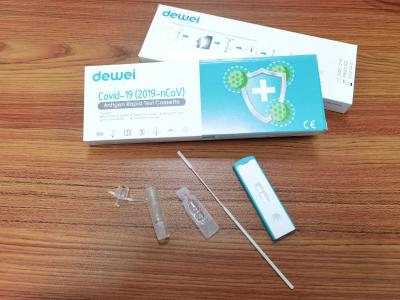 China Nasal Swab 15mins Reading Antigen Sample Corona Rapid Test Home Use for sale