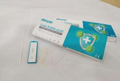 Chine Collection nasale rapide d'écouvillon de la cassette POCT d'essai d'antigène simple du paquet Covid-19 2019-NCoV à vendre