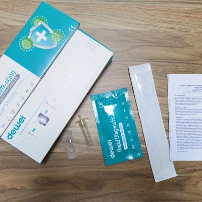 China Nasopharyngeal Swabs and Oropharyngeal Swabs 15mins Reading One Step Covid POCT Covid-19 2019-NCoV Antigen Rapid Test Ki for sale