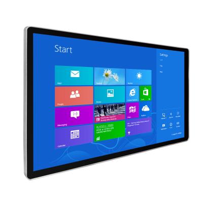 China 65 Inch Wall Mounted Digital Signage Video Monitor Digital Touch Screen Kiosk for sale
