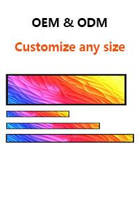 China Smart Shelf Stretched LCD Display strips 46.6