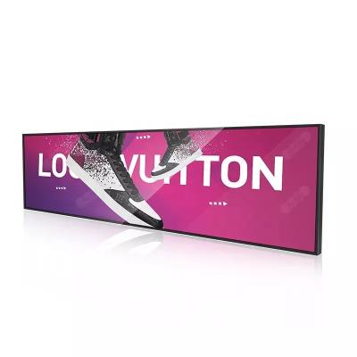 China 36 Inch Bar Type Lcd Display Monitor Screen Shelf Edge Digital Signage Stretched for sale