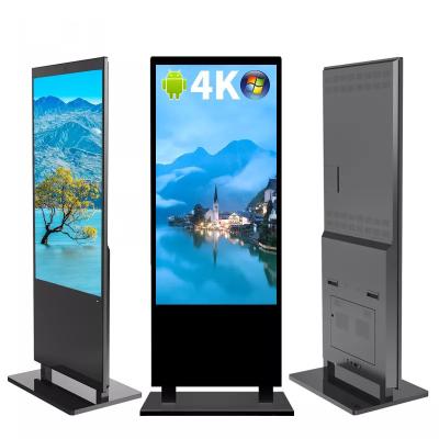 China New Elegant Floor Standing Digital Signage Display Wifi 55 Inch Indoor Advertising for sale