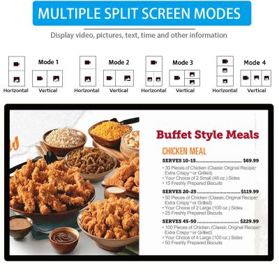 China Commercial Wall Mount 18.5 Inch LCD Digital Signage With Interactive Touch Screen for sale