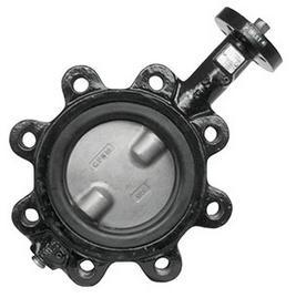 China OEM Ductile Iron Centerline Butterfly Valves , Lug Style Butterfly Valve for sale