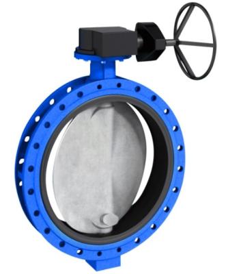 China U Type Flanged Centerline Butterfly Valves , Cast Iron Butterfly Valve for sale