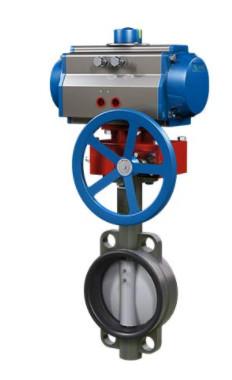 China Hydraulic Linkage Industrial Control Valves , Pneumatic Butterfly Valve for sale