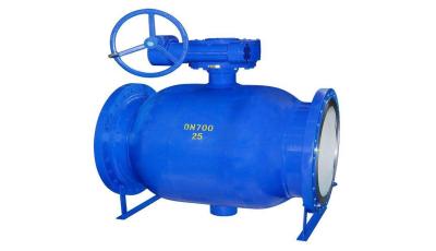 China Durable Fire Safe Design Ball Valve / Fully Welded Ball Valve Blue Color for sale