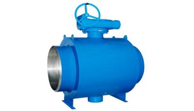 China Fully Welded Floating Ball Valve Gear Operation DN 15 - 350 Size API Cerification for sale