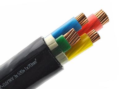 China Los cables de distribución del cable de transmisión de la baja tensión PVC del aislamiento del PVC de 0.6/1 kilovoltios forraron la base 3 + la tierra Unarmoured y acorazadas en venta