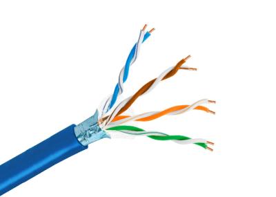 China Pares de cobre 305m/roll del cable 4 de la red del cable de Lan Cat5e FTP LZSH en caja de tirón en venta