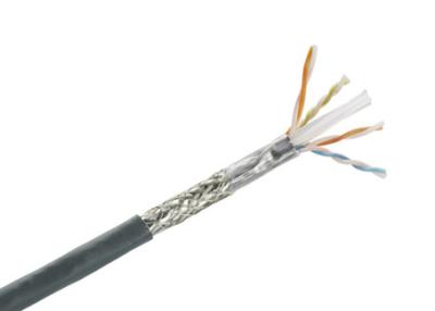 Chine Câble de Cat5e SFTP, câble LAN Protégé par cuivre nu solide d'Ethernet de twisted pair 1000 pi à vendre