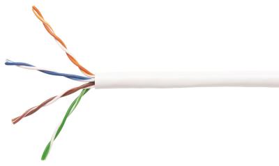 China Lan de cobre Cat5e UTP de Ethernet 4 pares 24 del AWG del cable de cobre desnudo de la red 1000 pies en caja de tirón en venta