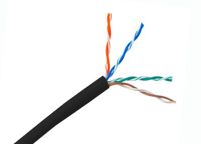 China Cable de Ethernet al aire libre del Lan del cobre de Cat5e 4 pares de UTP del cable de la red 305 m en caja de tirón en venta