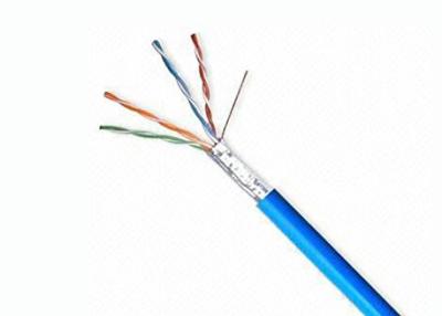 China Copper Lan Cable Cat5e FTP Cable 4 pair solid bare copper networking cable for sale