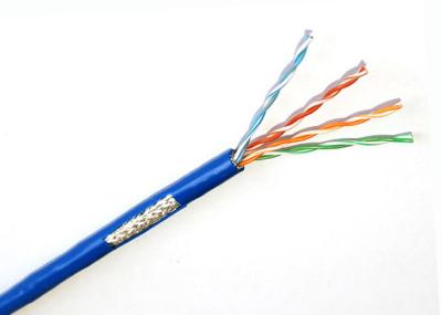 中国 Cat5e FTPケーブルは固体銅線1000のftのイーサネット ケーブルを保護しました 販売のため