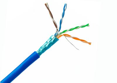 China Al del cable de Cat6 FTP - cable de Lan de cobre defendido hoja de Ethernet con el cordón del rasgón 1000 pies en venta