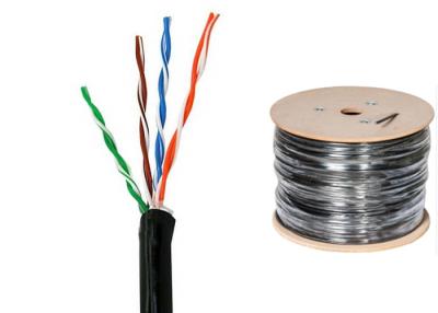 China Cable de Lan ULTRAVIOLETA de la prueba Cat6 UTP, cable de Ethernet del par trenzado de la chaqueta de la poliolefina en venta