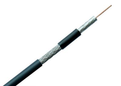 China 14 AWG Solid Bare Copper Coaxial Cable For Satellite TV Low Density PE Dielectric for sale