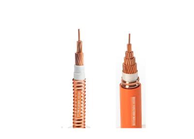 China Cable aislado mineral durable, conductor de cobre trenzado base ignífuga del cable 3+1 en venta