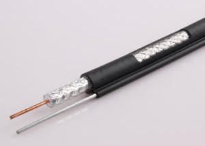 China CCS RG11 Copper coaxial cable with Steel Messenger Cable 60% and 40% Aluminum Braiding for sale