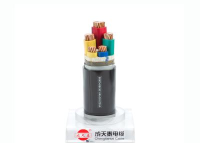 Chine Noyau du cable électrique de basse tension 3+2 0.6/1 kilovolt de câbles électriques d'isolation de cuivre de PVC et engainé à vendre