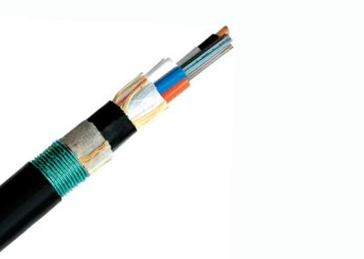 China Double Jacket Single Mode Armored Fiber Cable , GYTY53 Fiber Optic Network Cable for sale