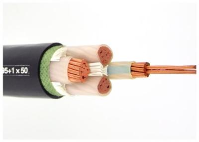 China Fire Proof XLPE Insulated Power Cable 3 Core And Earth Cable Unarmoured for sale