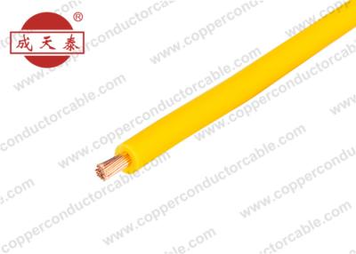 China 450 / 750V Flexible Electrical Single Core Copper Wire Yellow Color for sale