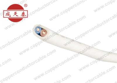 China Multi Core Flat Flexible Copper Electrical Cable PVC Insulation 300 / 500V H05VV-F for sale
