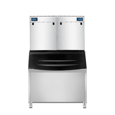 China Stainless Steel 1000KG Cube Ice Machine 1000kg/24H Big Capacity Ice Maker for sale