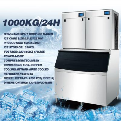 China 1000kg/24h Big Capacity Commercial Ice Making Machine, Ice Maker, Block Ice Machine for sale